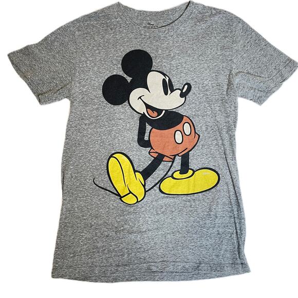 Vintage Disney Grey Mickey Mouse Cotton T-Shirt, Classic & Timeless - Medium - Picture 1 of 4